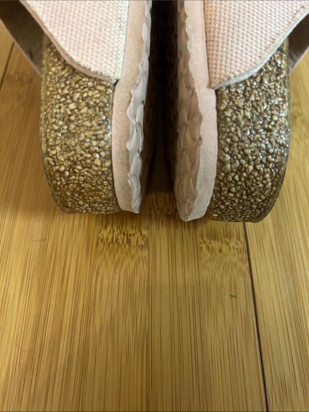 Birkenstock Kids Double-Strap Light Pink Sandals size 2 - Picture 6 of 7